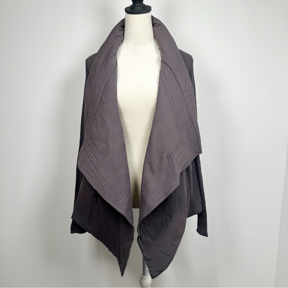 Quarter Drape Front Quilted Cardigan – Desert Minimalist